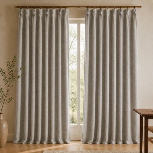 Varen Textured Linen Blend Curtains