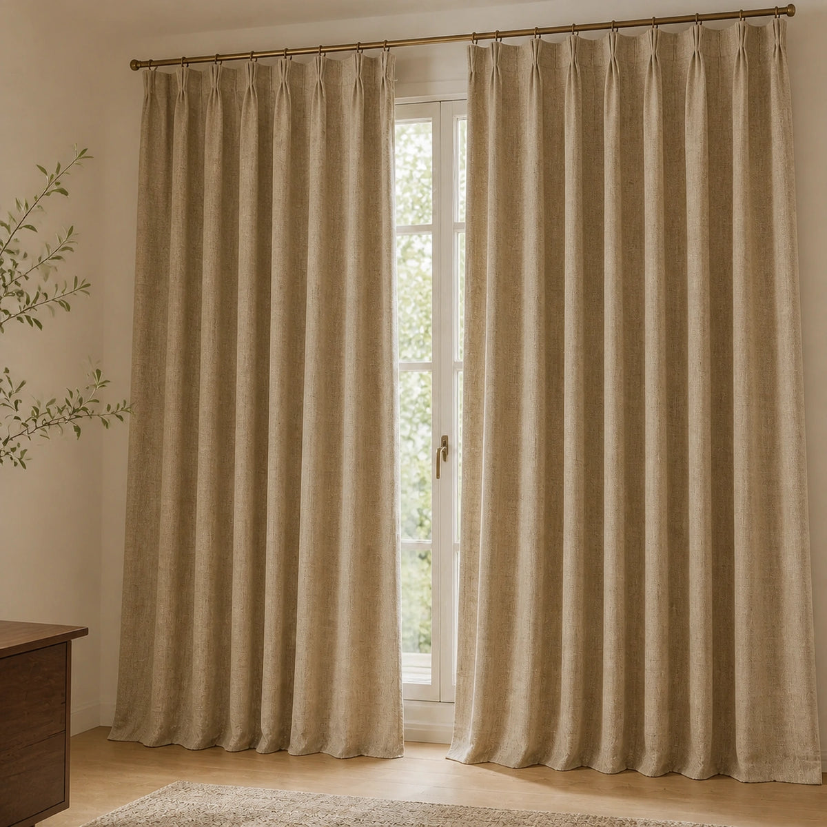 Varen Textured Linen Blend Curtains