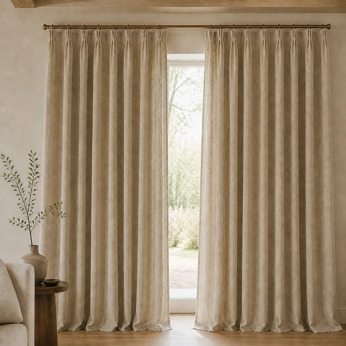Varen Textured Linen Blend Curtains
