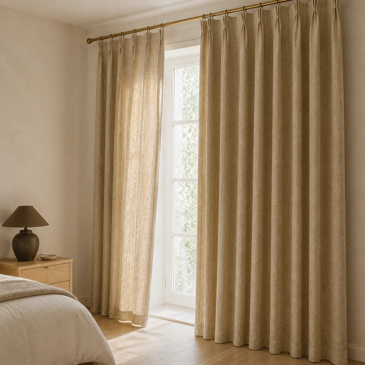 Varen Textured Linen Blend Curtains