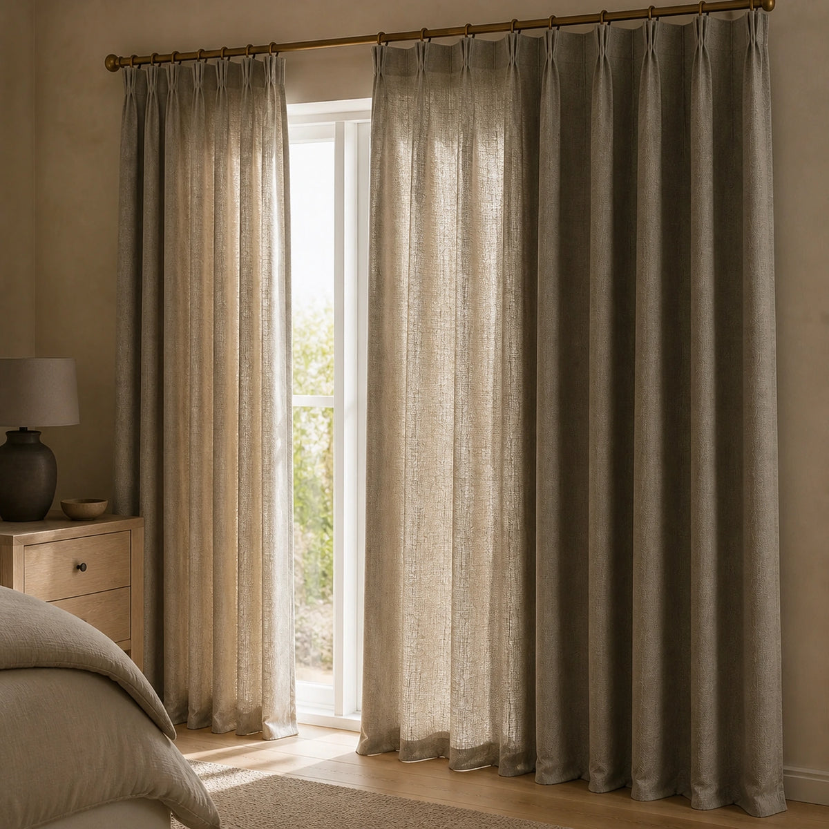 Varen Textured Linen Blend Curtains