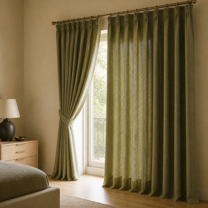 Varen Textured Linen Blend Curtains