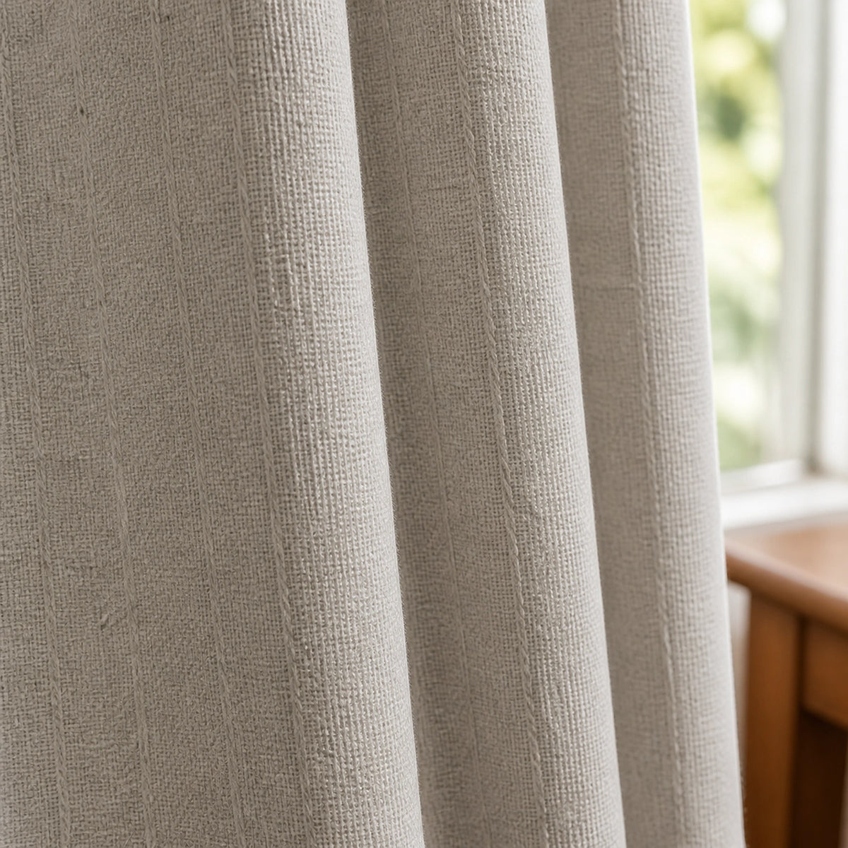 Varen Textured Linen Blend Curtains