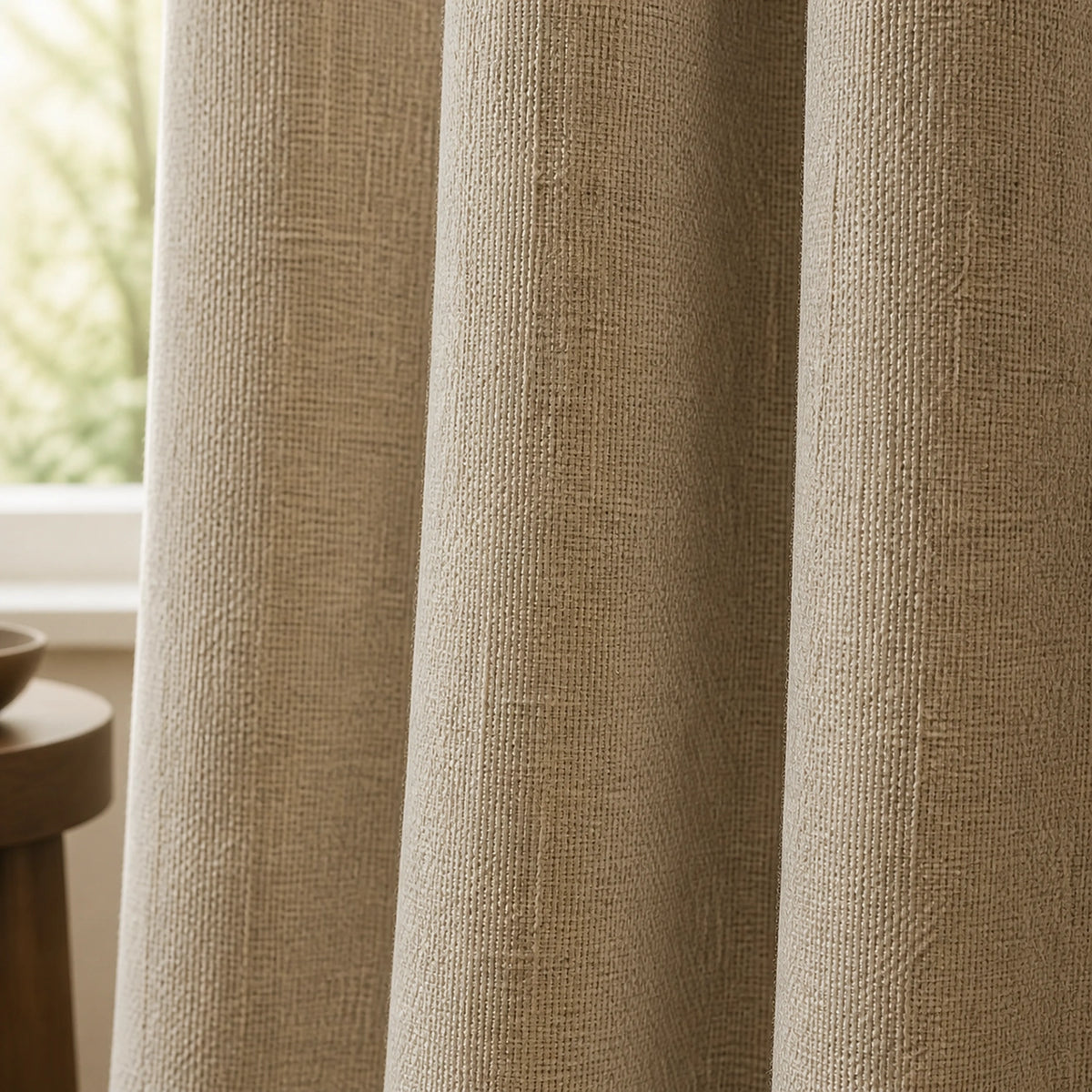 Varen Textured Linen Blend Curtains