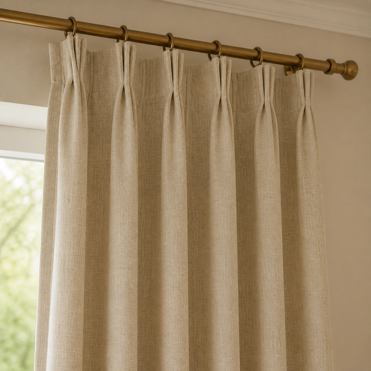 Varen Textured Linen Blend Curtains