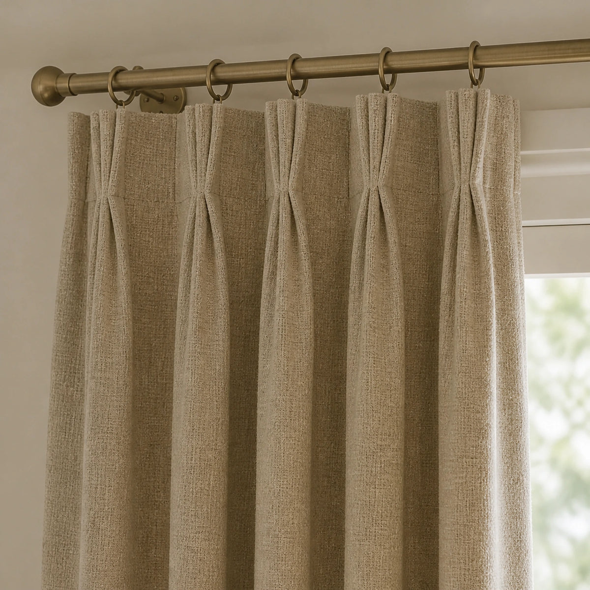Varen Textured Linen Blend Curtains