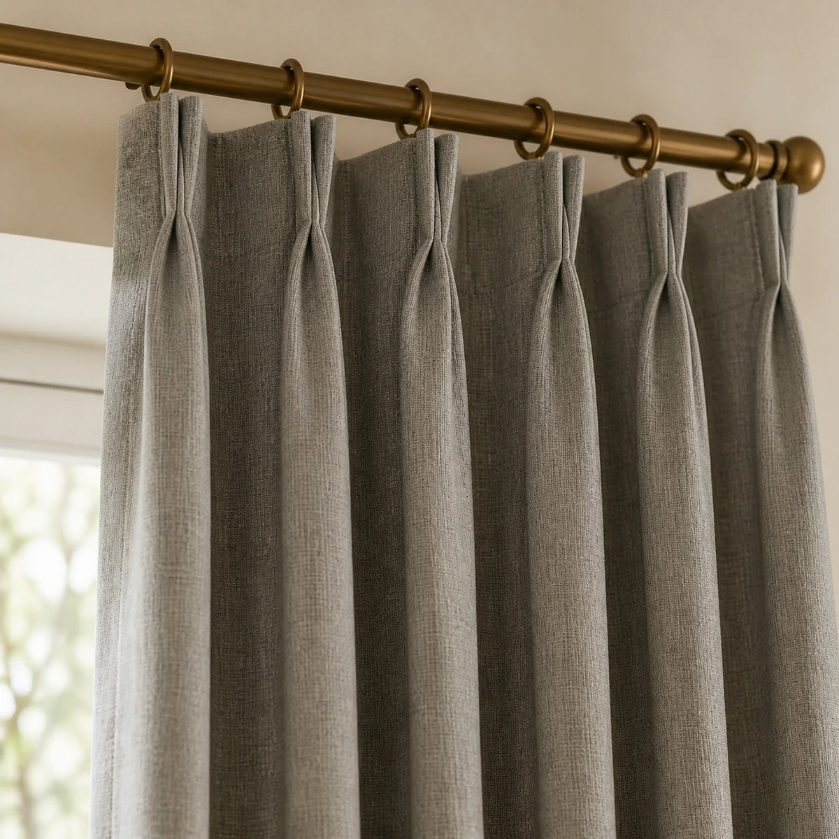 Varen Textured Linen Blend Curtains