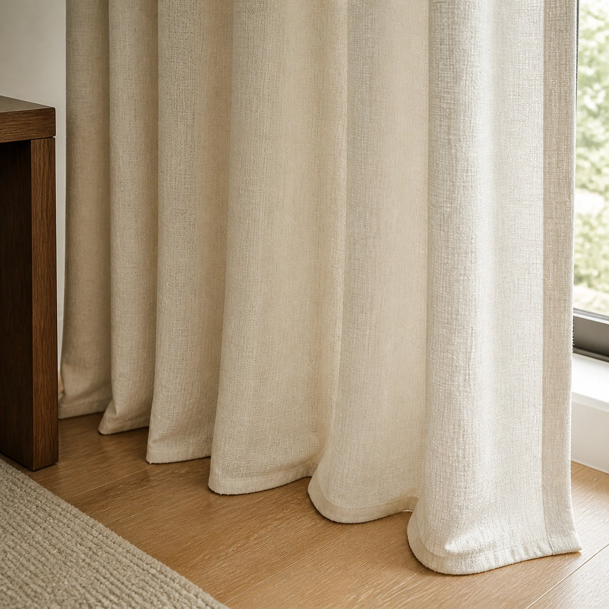 Varen Textured Linen Blend Curtains