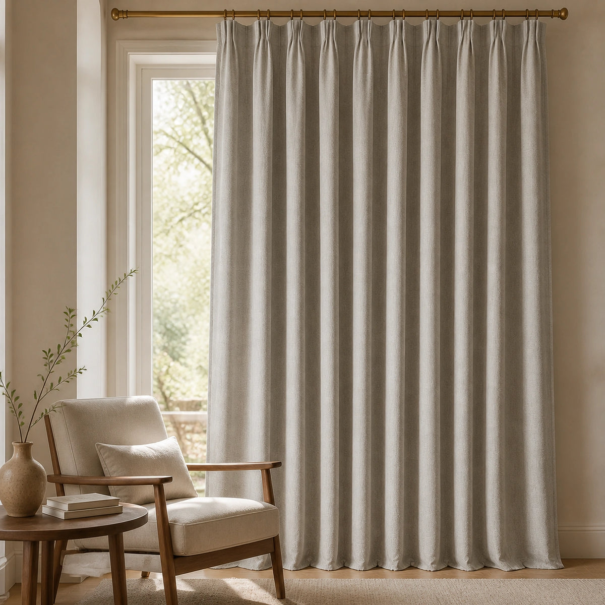 Varen Textured Linen Blend Curtains