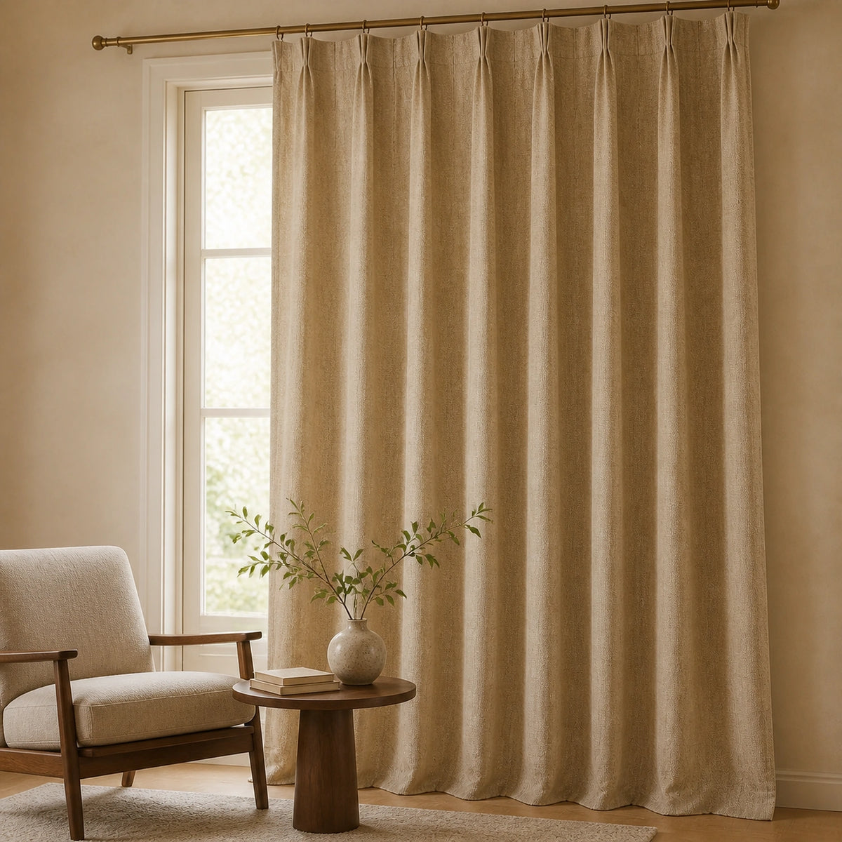 Varen Textured Linen Blend Curtains