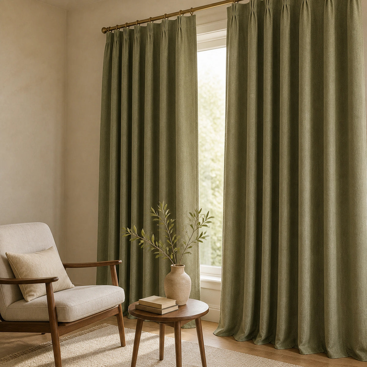 Varen Textured Linen Blend Curtains