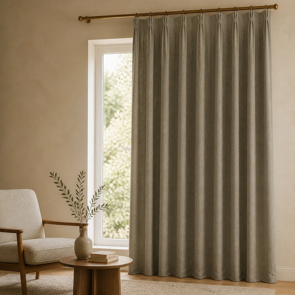 Varen Textured Linen Blend Curtains