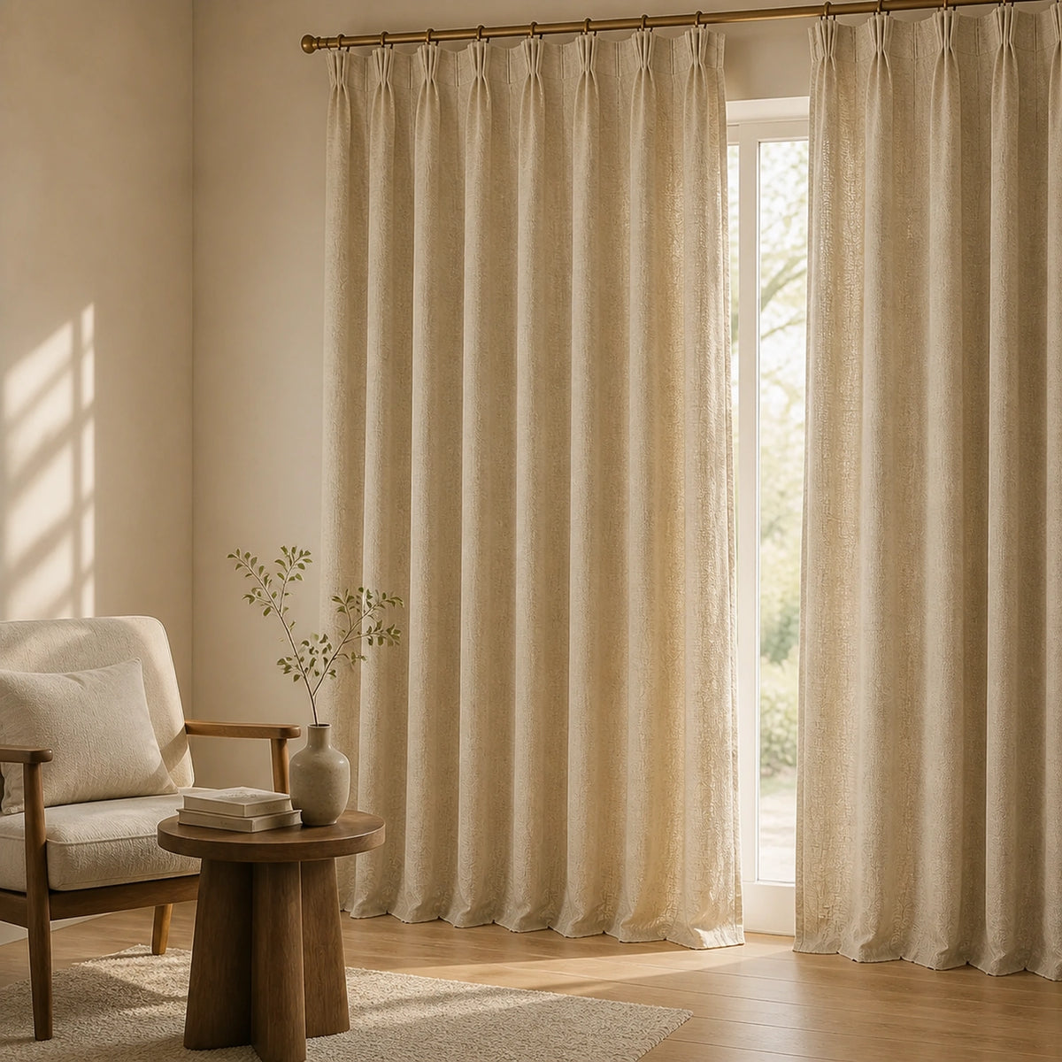 Varen Textured Linen Blend Curtains