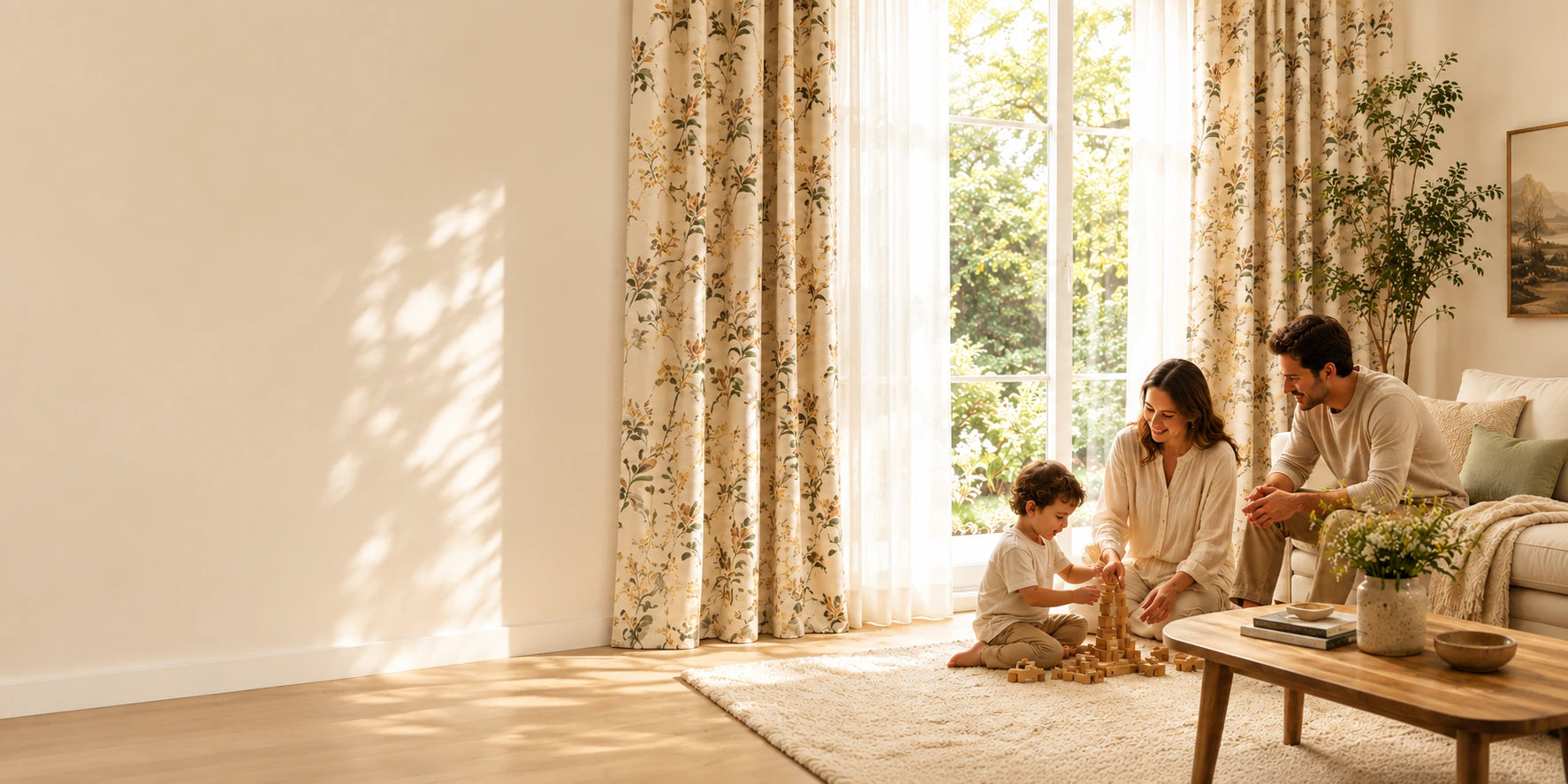Rooms, softly brought together.