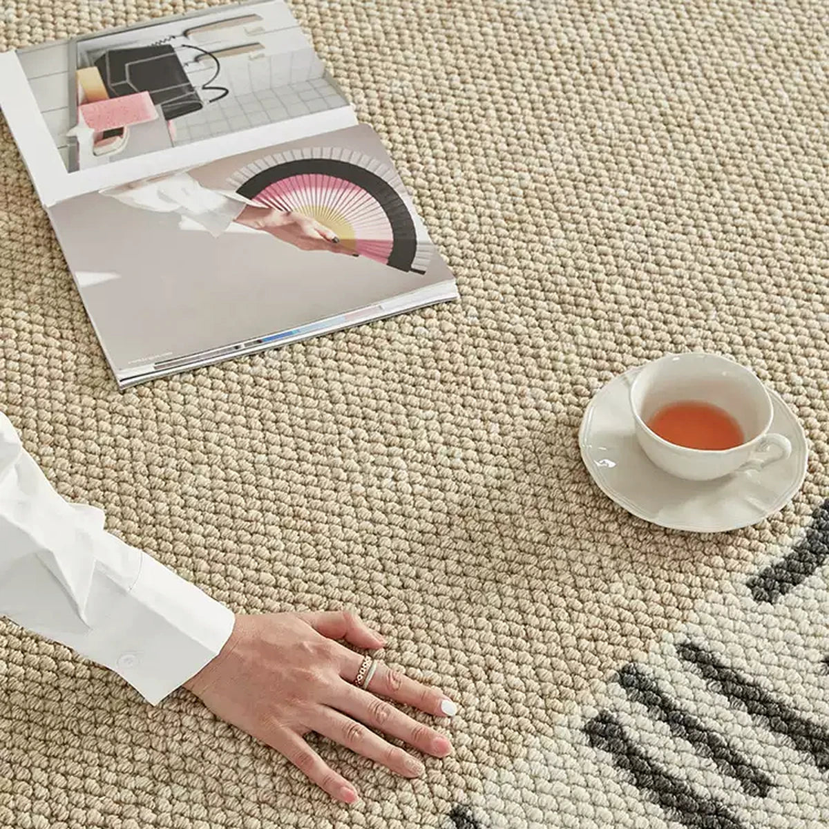 Paris Textured New Zealand Wool Blend Area Rug