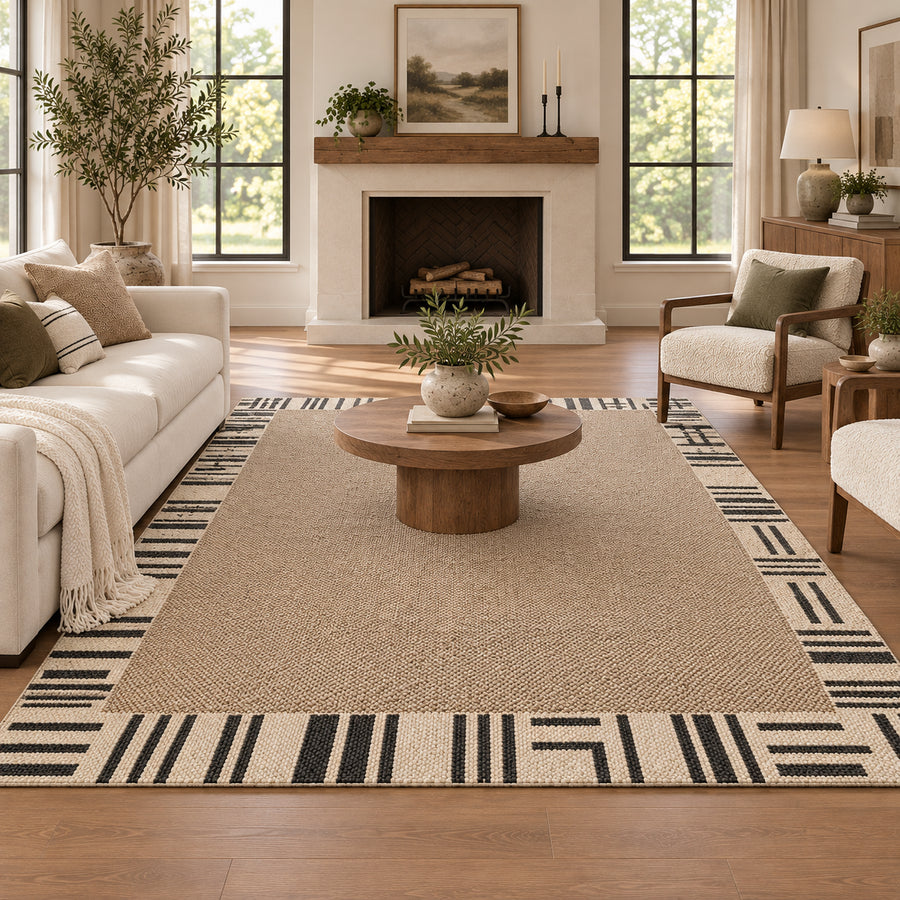 Paris Textured New Zealand Wool Blend Area Rug